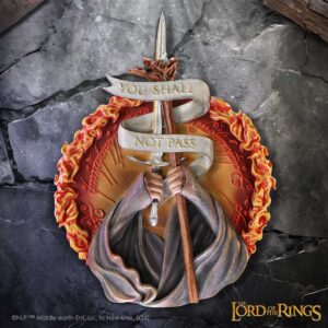 Lord of the Rings You Shall Not Pass Wall Plaque 30.4cm | Decor | Niffty Witchy Supplies UK