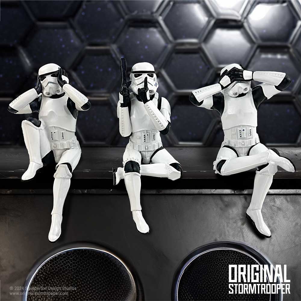 Three Wise Sitting Stormtroopers 11cm | Decor | Niffty Witchy Supplies UK