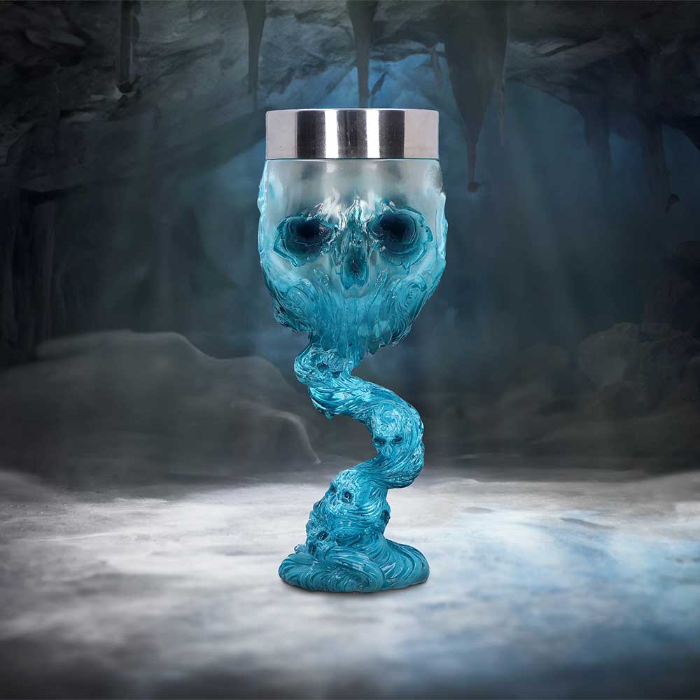 Soul Spirit Water Goblet (Blue) 19.3cm | Niffty Witchy Supplies UK