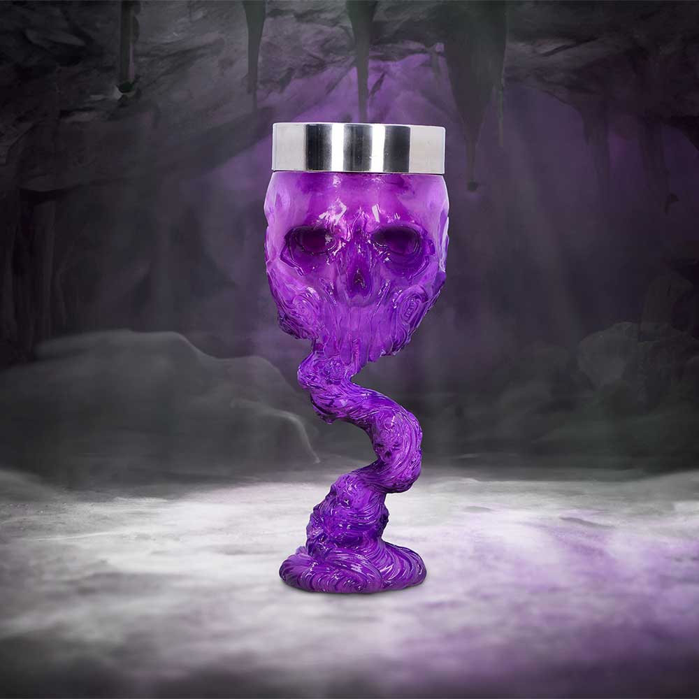Soul Spirit Magic Goblet (Purple) 19.3cm | Enchanted Kitchen | Niffty Witchy Supplies UK