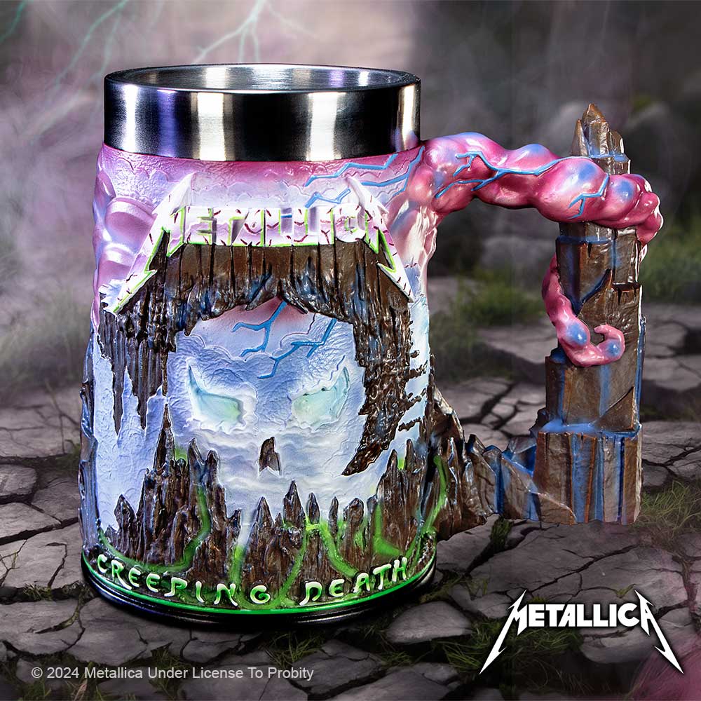 Metallica Creeping Death Tankard 18cm | Enchanted Kitchen | Niffty Witchy Supplies UK