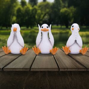 Three Wise Geese 8.5cm | Decor | Niffty Witchy Supplies UK