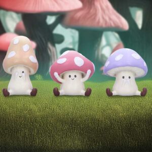 Three Wise Toadstools 8.5cm | Decor | Niffty Witchy Supplies UK