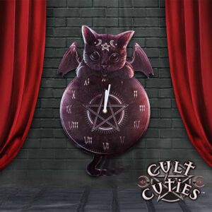 Malpuss Tickin Clock 41cm | Decor | Niffty Witchy Supplies UK