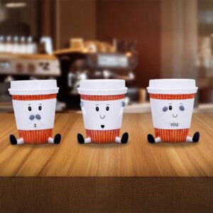 Three Wise Coffee Cups 7cm | Decor | Niffty Witchy Supplies UK