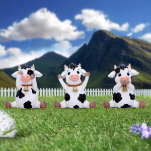Three Wise Cows 9cm | Decor | Niffty Witchy Supplies UK