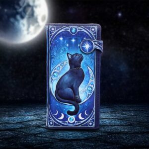 Feline Constellation Embossed Purse 18.5cm | Bags | Niffty Witchy Supplies UK