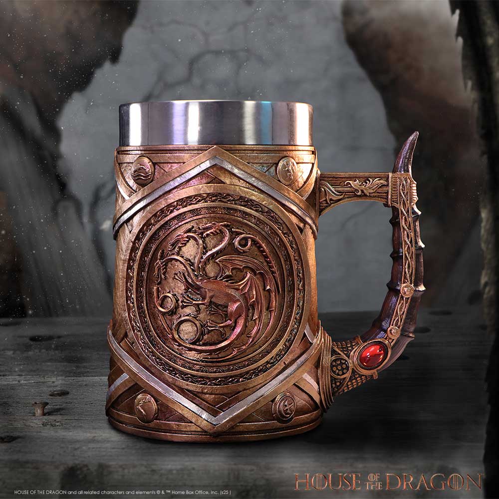 House of the Dragon Targaryen Crown and Dagger Tankard 16cm | Enchanted Kitchen | Niffty Witchy Supplies UK