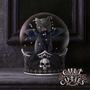 Malpuss Snow Globe 13cm | Decor | Niffty Witchy Supplies UK