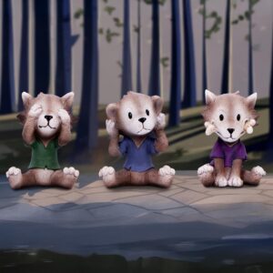 Three Wise Werewolves 7.5cm | Decor | Niffty Witchy Supplies UK