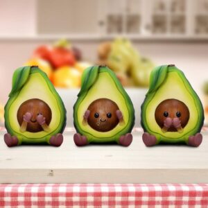Three Wise Avocados 8.5cm | Decor | Niffty Witchy Supplies UK