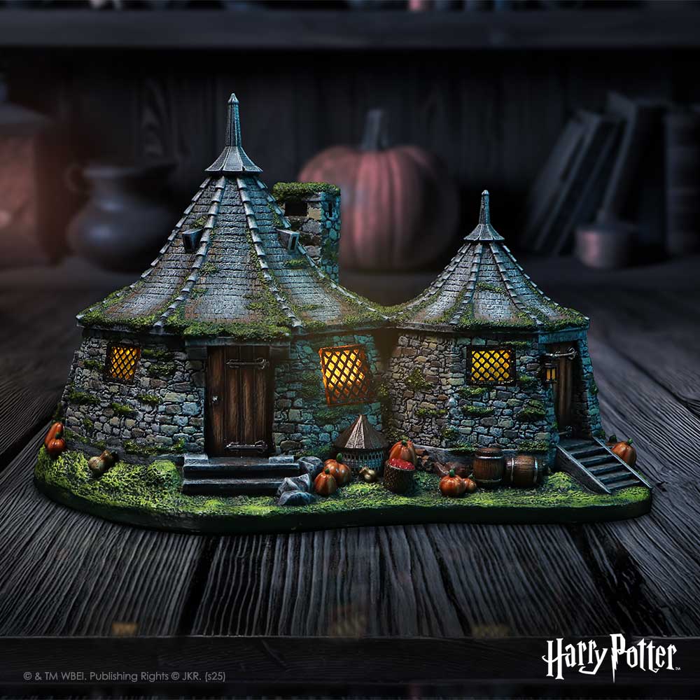 Harry Potter Hagrids Hut Light up Figurine 20cm | Decor | Niffty Witchy Supplies UK