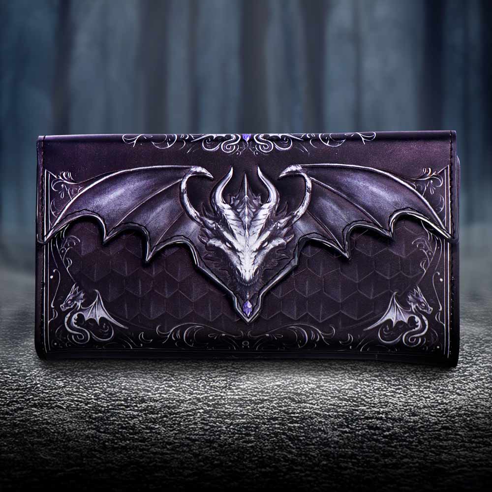 Dragon Scale Embossed Purse 18.5cm | Bags | Niffty Witchy Supplies UK