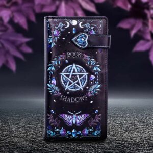 Book of Shadows Embossed Purse 18.5cm | Bags & Wallets | Niffty Witchy Supplies UK