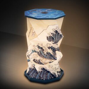 The Great Wave Off Kanagawa Foldable Lamp 21cm | Decor | Niffty Witchy Supplies UK
