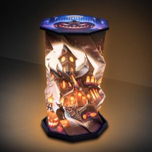 Pumpkin Manor Foldable Lamp 21cm | Decor | Niffty Witchy Supplies UK