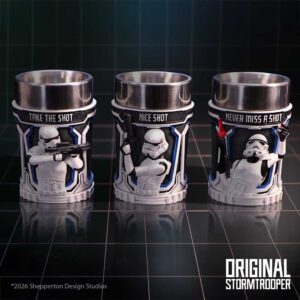 Stormtrooper Shot Glass Set (Set of 3) 8.7cm | Enchanted Kitchen | Niffty Witchy Supplies UK