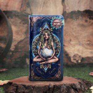 Mother Earth Embossed Purse 18.5cm | Bags & Wallets | Niffty Witchy Supplies UK