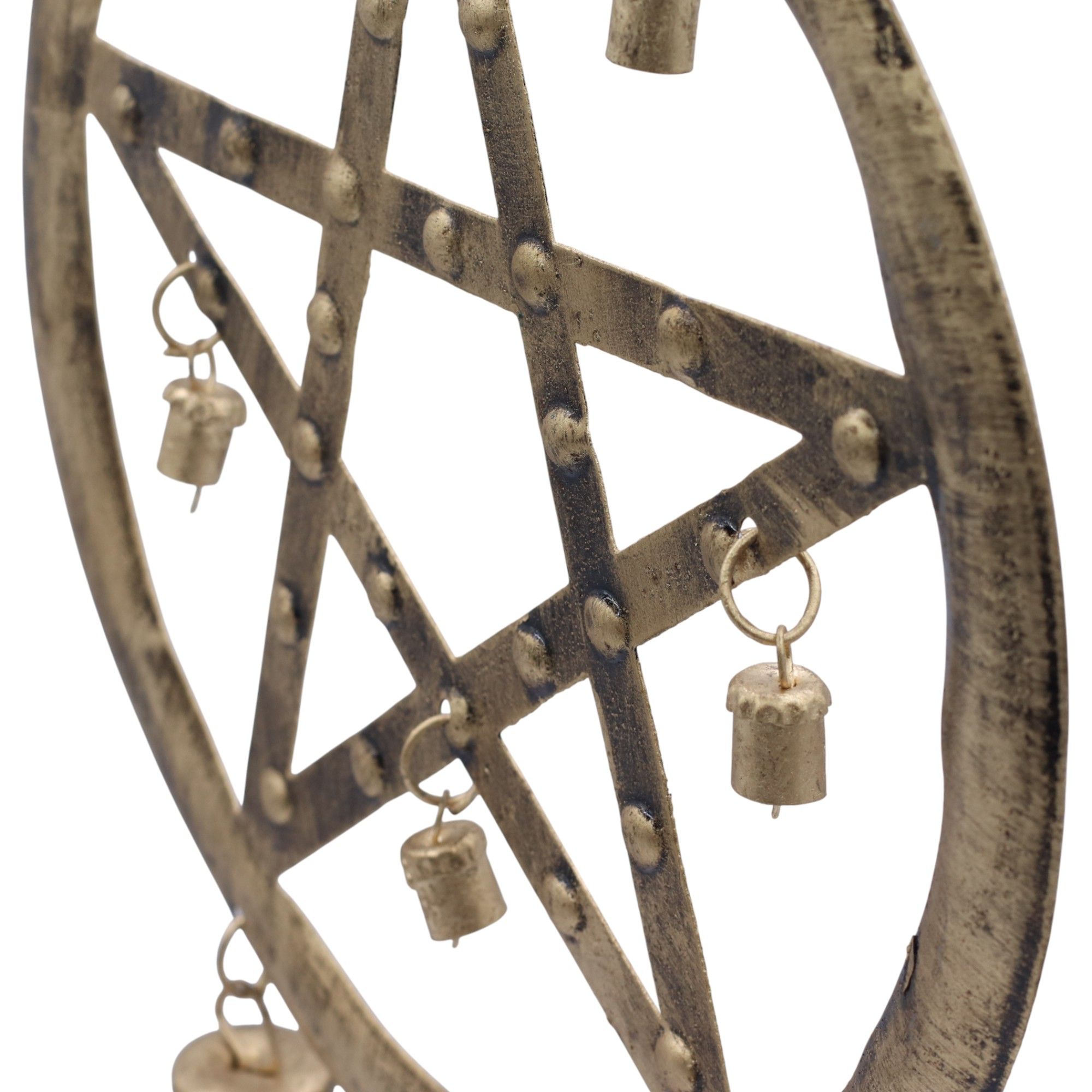 Indian Chimes - Pentagon with Cow Bells - 25x49cm - Image 5