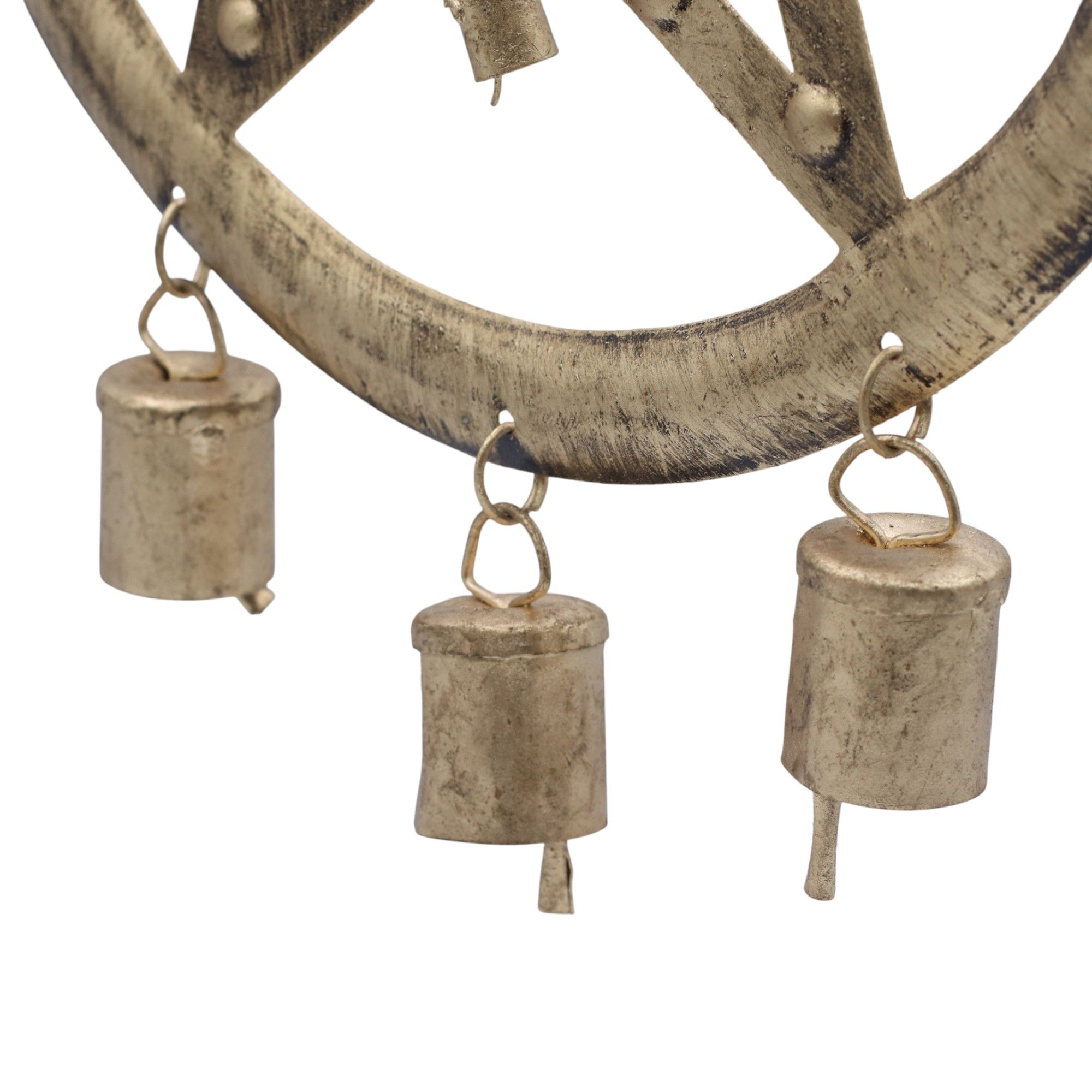 Indian Chimes - Pentagon with Cow Bells - 25x49cm - Image 4