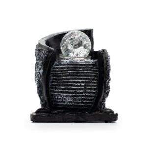 Tabletop Water Feature -15x13x20cm - Water Pot & Crystal Ball