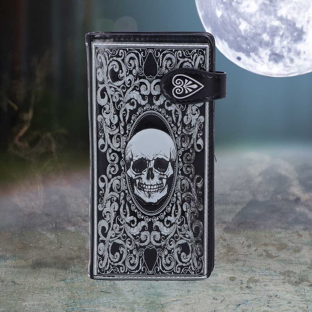 Skull Tarot Purse 18.5cm | Bags | Niffty Witchy Supplies UK