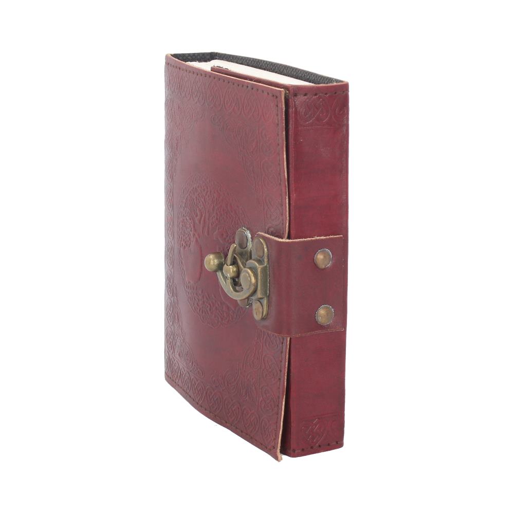 Tree Of Life Leather Journal w/lock 13 x 18cm | Grimoires | Niffty Witchy Supplies UK