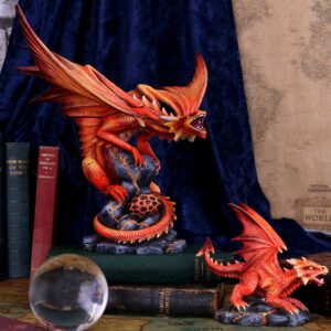 Adult Fire Dragon (AS) 24.5cm | Decor | Niffty Witchy Supplies UK