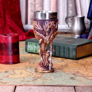 Flame Blade Goblet by Ruth Thompson 17.8cm | Enchanted Kitchen | Niffty Witchy Supplies UK