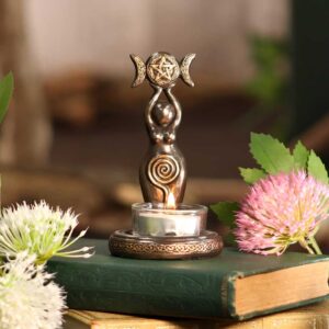Triple Goddess Tea Light 12cm | Decor | Niffty Witchy Supplies UK
