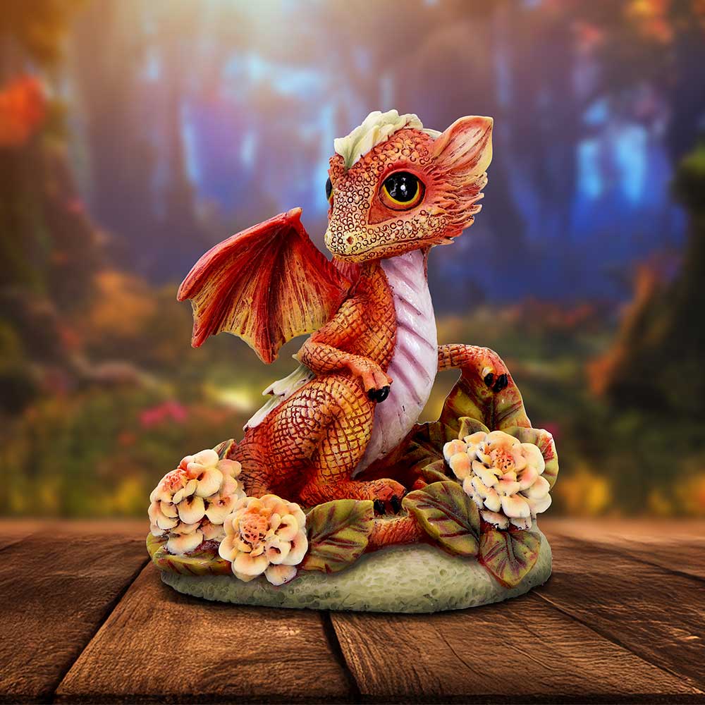 Marigold Flower Dragon 11cm | Decor | Niffty Witchy Supplies UK