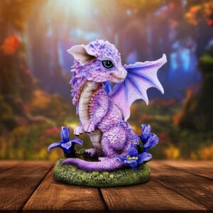 Iris Flower Dragon 12cm | Niffty Witchy Supplies UK