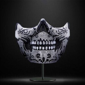 Jewelled Masquerade (Silver) 17.5cm | Decor | Niffty Witchy Supplies UK