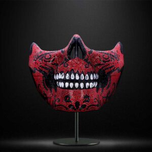 Jewelled Masquerade (Red) 17.5cm | Decor | Niffty Witchy Supplies UK
