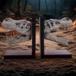 Tyrannosaurus Rex Skull Bookends | Decor | Niffty Witchy Supplies UK