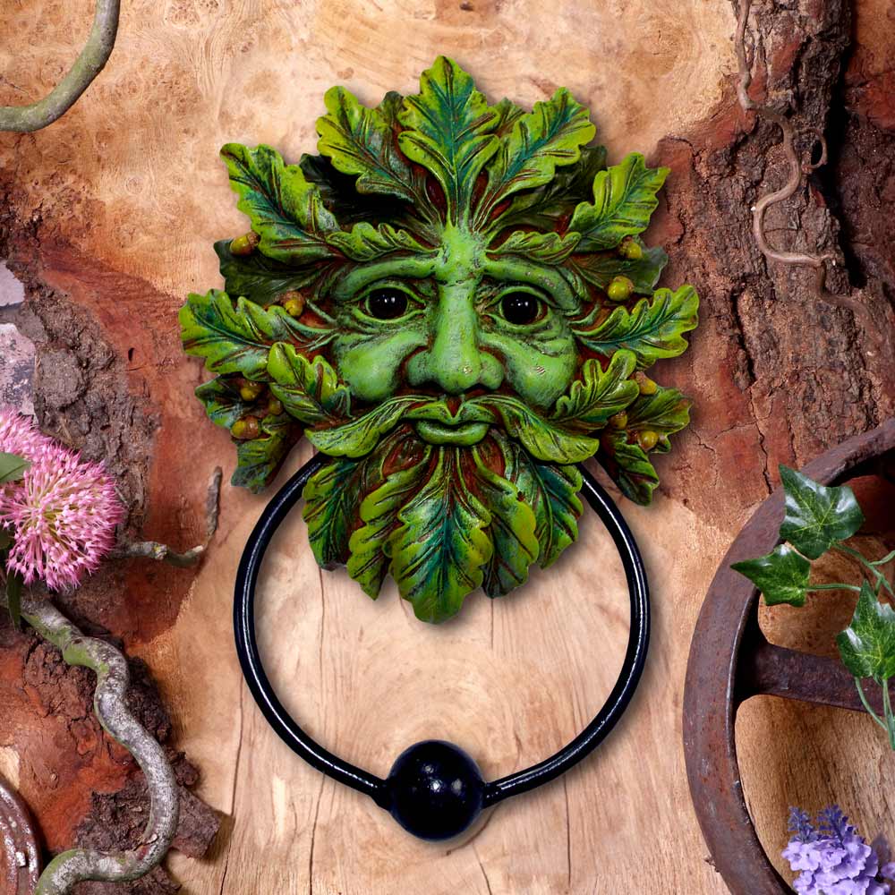 Green Man Door Knocker 20cm | Decor | Niffty Witchy Supplies UK