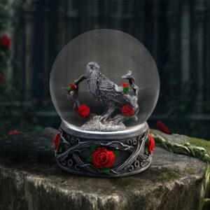 Twilight Bloom Snow Globe 12.5cm | Decor | Niffty Witchy Supplies UK