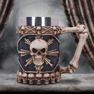 Large Tankard of Skulls 16cm | Enchanted Kitchen | Niffty Witchy Supplies UK