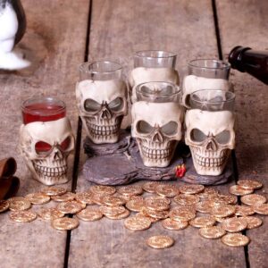 Six Shooter Skulls 10cm (set of 6) | Enchanted Kitchen | Niffty Witchy Supplies UK