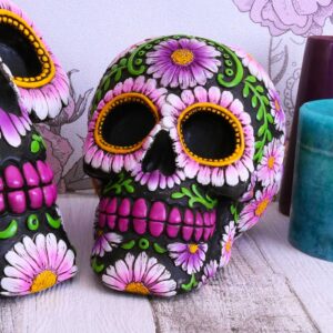 Sugar Petal Skull 14.5cm | Decor | Niffty Witchy Supplies UK