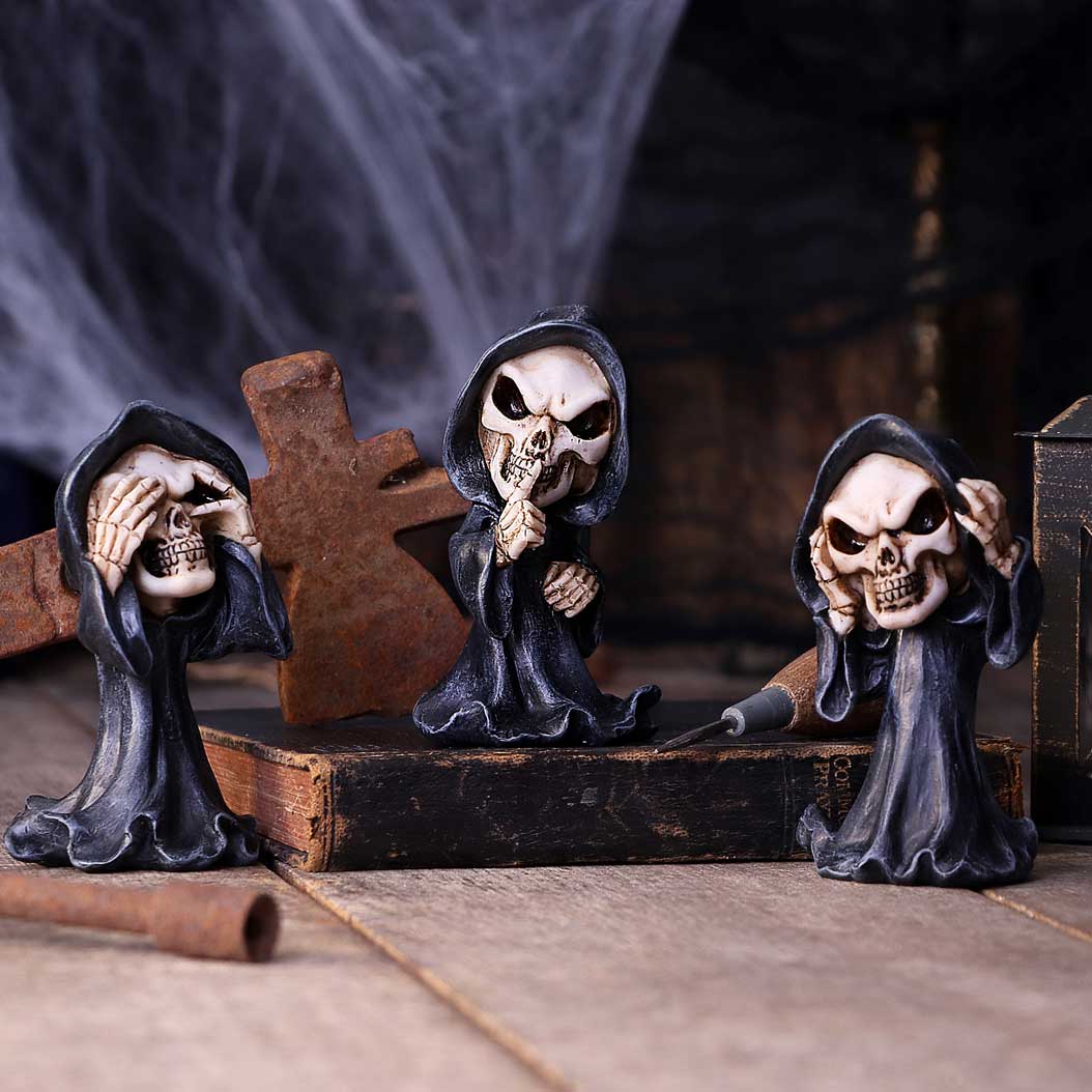 Three Wise Reapers 11cm | Decor | Niffty Witchy Supplies UK