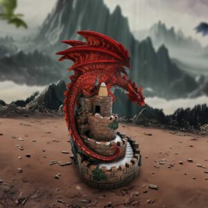 Crimson Keep Backflow 22cm | Decor | Niffty Witchy Supplies UK