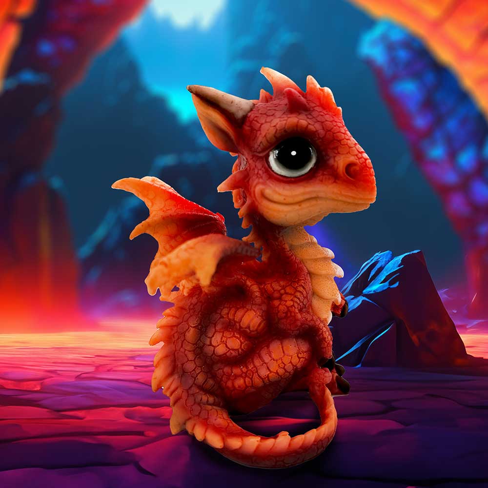 Fire Dragonling 12cm | Decor | Niffty Witchy Supplies UK