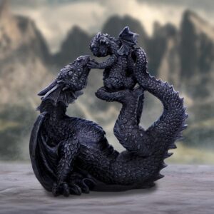 Drakaina and Dragonling 22cm | Decor | Niffty Witchy Supplies UK