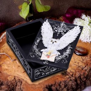 Owl Messenger Box 14cm | Decor | Niffty Witchy Supplies UK