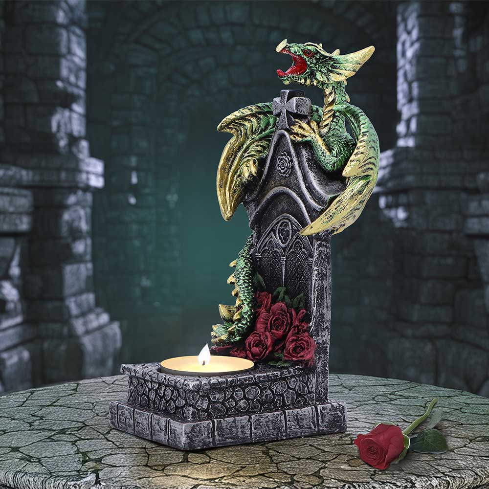 Light of the Dragon Green 16cm | Decor | Niffty Witchy Supplies UK