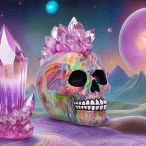 Psychedelic Crystal 17cm | Decor | Niffty Witchy Supplies UK