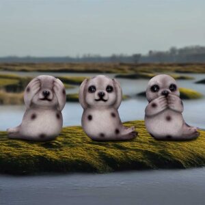Three Wise Seals 7.5cm | Decor | Niffty Witchy Supplies UK