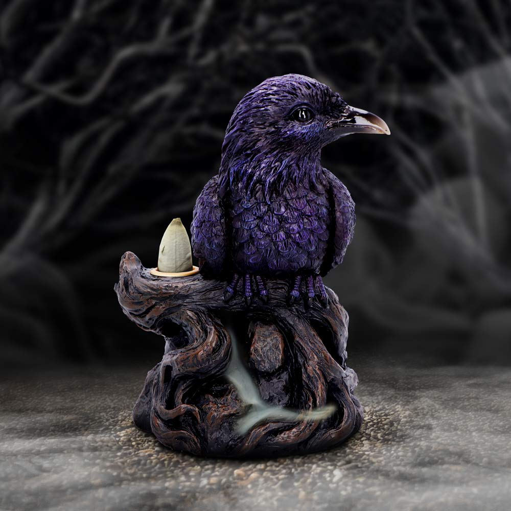 Raven Roost Backflow Incense Burner 17cm | Decor | Niffty Witchy Supplies UK