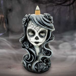 Flor de Muerte Backflow Incense Burner 16.5cm | Decor | Niffty Witchy Supplies UK